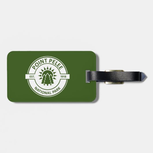 Point Pelee National Park Sun Trees Bagagelabel (Achterkant horizontaal)