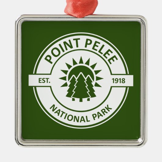 Point Pelee National Park Sun Trees Metalen Ornament (Voorkant)