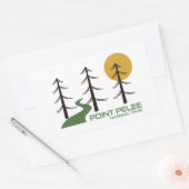 Point Pelee National Park Trail Rechthoekige Sticker (Envelop)