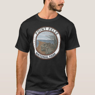 Point Pelee National Park Travel Art  Badge T-shirt