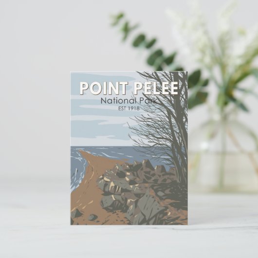 Point Pelee National Park Travel Art  Briefkaart (Staand voorkant)