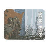 Point Pelee National Park Travel Art  Magneet (Horizontaal)