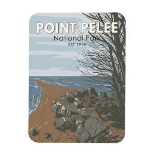 Point Pelee National Park Travel Art  Magneet