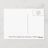 Point Pinos Lighthouse Briefkaart (Achterkant)