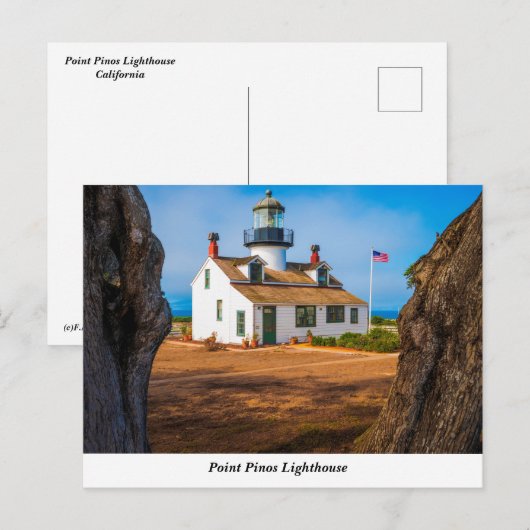 Point Pinos Lighthouse Briefkaart (Voorkant / Achterkant)