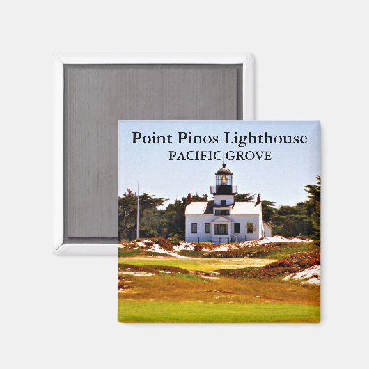Point Pinos Lighthouse, California Magnet (Voorkant / Achterkant)