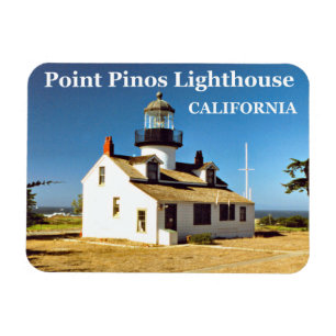Point Pinos Lighthouse, California Photo Magnet Magneet