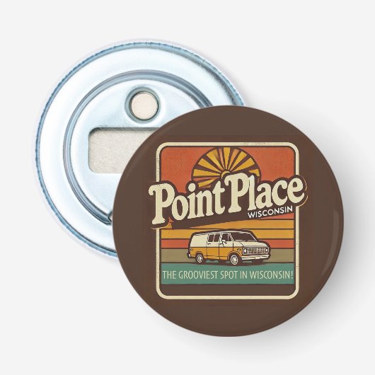 Point Place Wisconsin Button Flesopener (Voorkant)