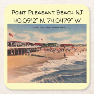 Point Pleasant Beach NJ, Coordinates, Cool Kartonnen Onderzetters
