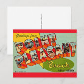 Point Pleasant Beach NJ Groetkaart Kaart (Voorkant / Achterkant)