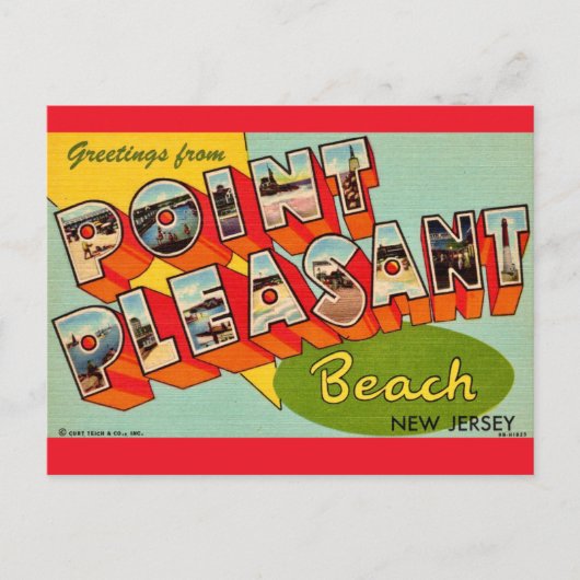 Point Pleasant Beach NJ Groetkaart Kaart (Voorkant)