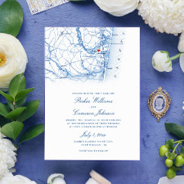 Point Pleasant New Jersey Kaart Elegant Navy Weddi