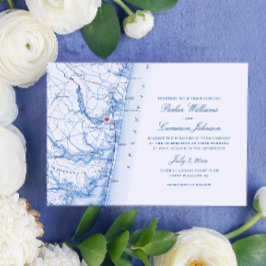 Point Pleasant New Jersey Kaart Elegant Navy Weddi