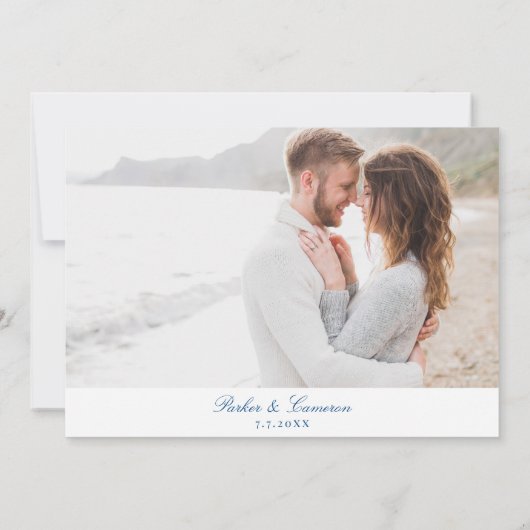 Point Pleasant New Jersey Kaart Elegant Script (Achterkant)