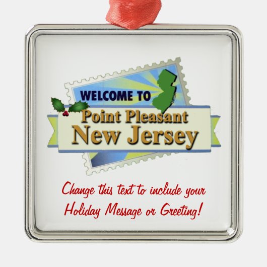 Point Pleasant NJ Metalen Ornament (Voorkant)
