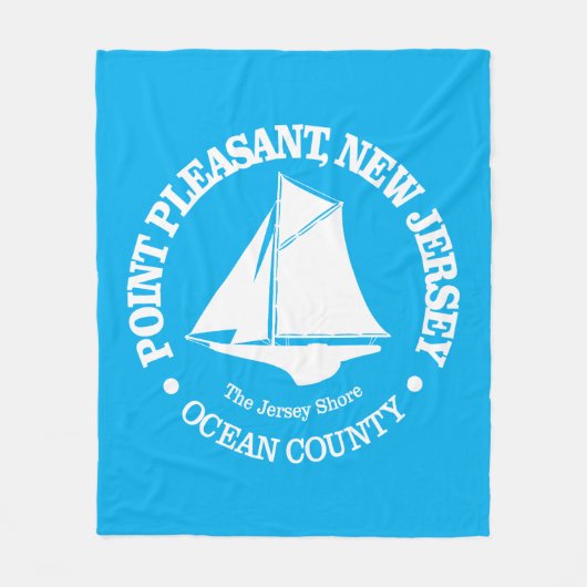 Point Pleasant NJ (sloep) Fleece Deken (Voorkant)
