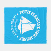 Point Pleasant NJ (sloep) Fleece Deken (Voorkant (Horizontaal))
