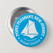Point Pleasant NJ (sloep) Ronde Button 7,6 Cm (Voorkant /achterkant)