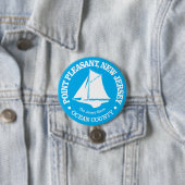 Point Pleasant NJ (sloep) Ronde Button 7,6 Cm (In situ)