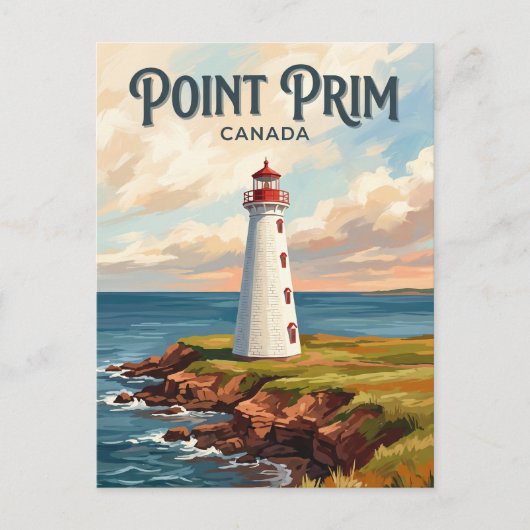 Point Prim Lighthouse Canada Briefkaart (Voorkant)