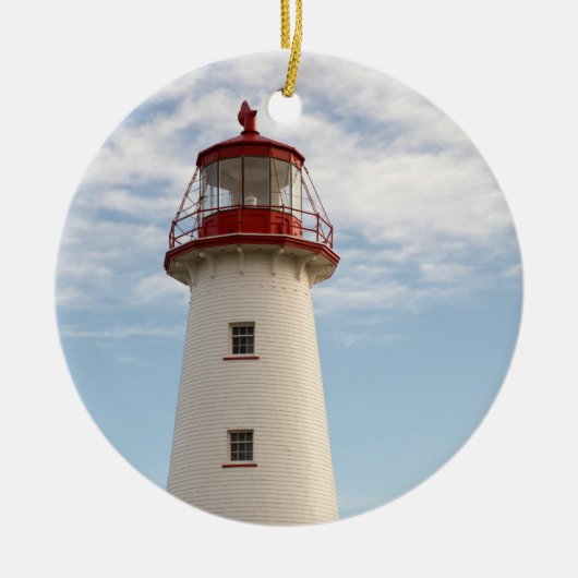 Point Prim Lighthouse Keramisch Ornament (Voorkant)