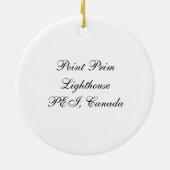 Point Prim Lighthouse Keramisch Ornament (Achterkant)