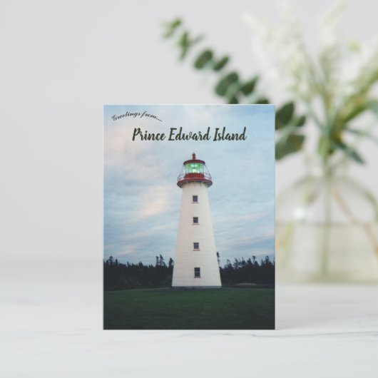 Point Prim Lighthouse PEI Canada Briefkaart (Staand voorkant)