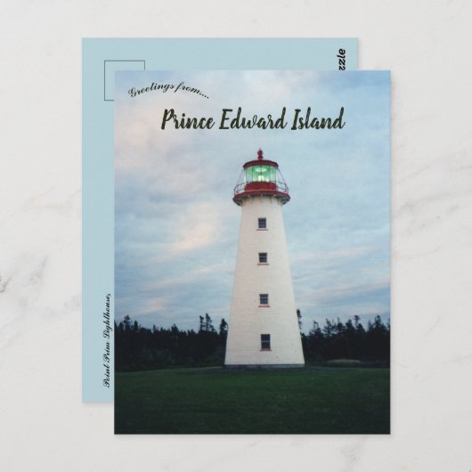 Point Prim Lighthouse PEI Canada Briefkaart (Voorkant / Achterkant)