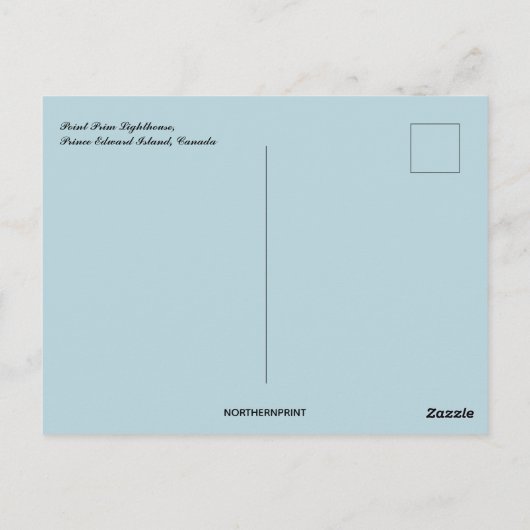 Point Prim Lighthouse PEI Canada Briefkaart (Achterkant)