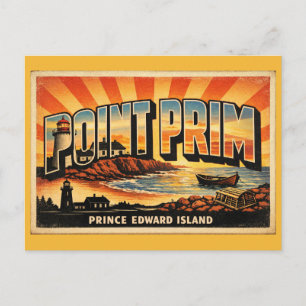 Point Prim-vuurtoren PEI oudste vuurtoren Briefkaart
