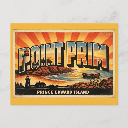 Point Prim-vuurtoren PEI oudste vuurtoren Briefkaart (Voorkant)