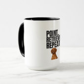 Point Retrieve Repeat Vizsla Jachthond Mok (Voorkant links)
