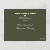 Point Reyes Boat - Mini Collectible Prints Briefkaart (Achterkant)