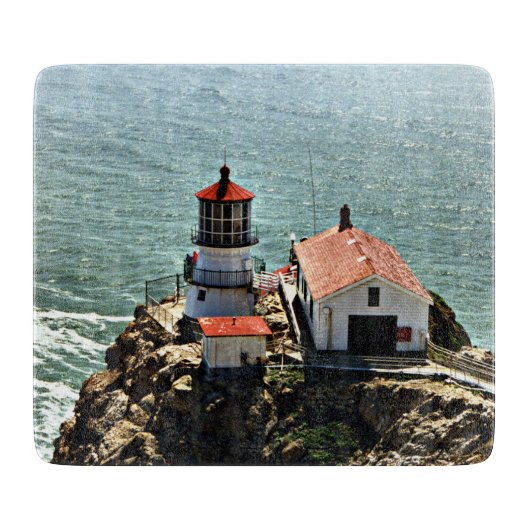 Point Reyes Lighthouse, California Cutting Board Snijplank (Voorkant)