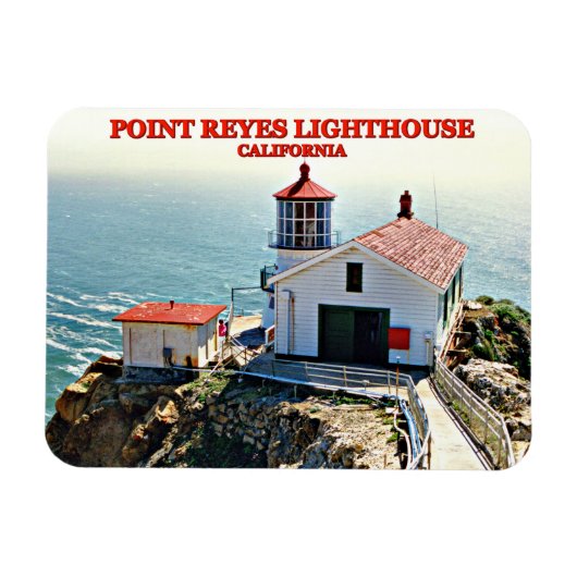 Point Reyes Lighthouse, California Flexi Magnet Magneet (Horizontaal)