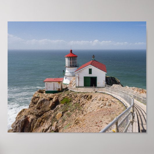 Point Reyes Lighthouse, Marin County, Californië Poster (Voorkant)