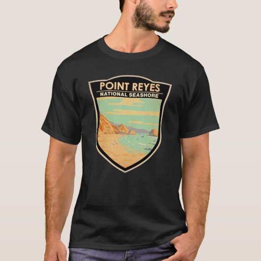 Point Reyes National Seashore  Badge T-shirt (Voorkant)
