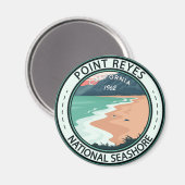 Point Reyes National Seashore California Badge Magneet (Voorkant / Achterkant)