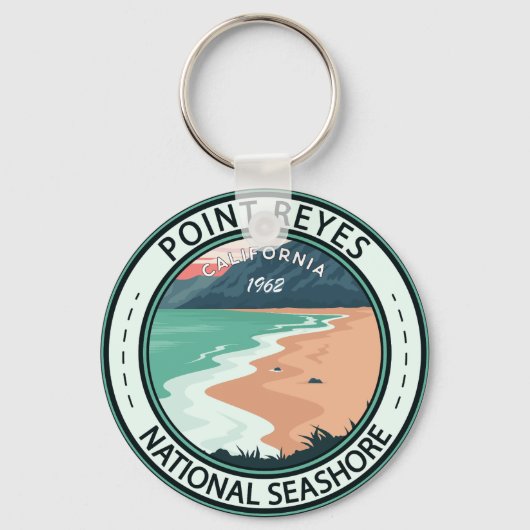 Point Reyes National Seashore California Badge Sleutelhanger (Voorkant)