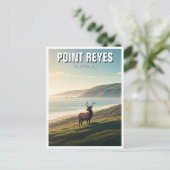 Point Reyes National Seashore Elk Briefkaart (Staand voorkant)