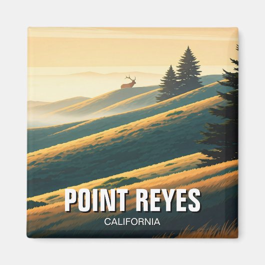 Point Reyes National Seashore Elk Magneet (Voorkant)