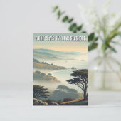 Point Reyes National Seashore Mist Briefkaart (Staand voorkant)