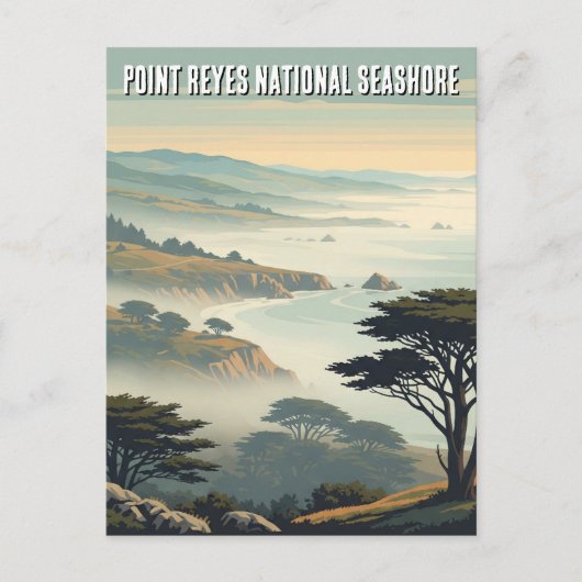 Point Reyes National Seashore Mist Briefkaart (Voorkant)
