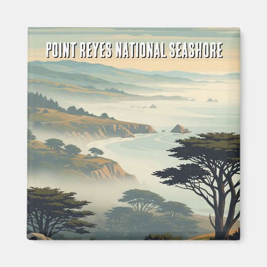 Point Reyes National Seashore Mist Magneet (Voorkant)