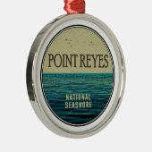 Point Reyes National Seashore Ocean Birds Metalen Ornament (Rechts)