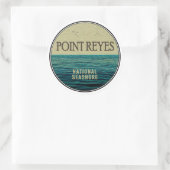 Point Reyes National Seashore Ocean Birds Ronde Sticker (Tas)