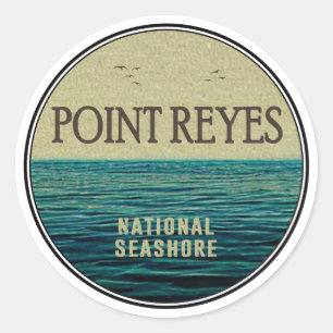 Point Reyes National Seashore Ocean Birds Ronde Sticker