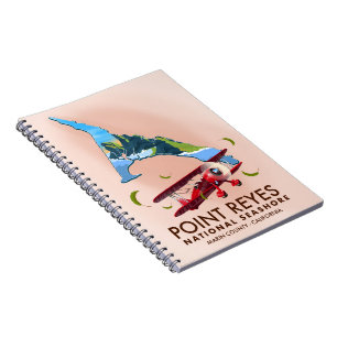 point reyes national seashore-reisposter. notitieboek