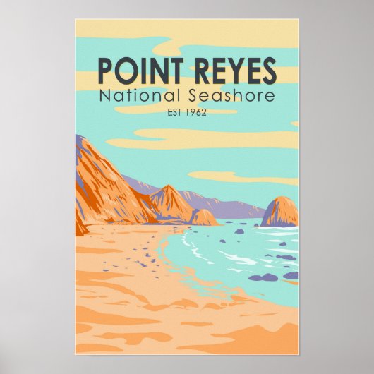 Point Reyes National Seashore Vintage Poster (Voorkant)