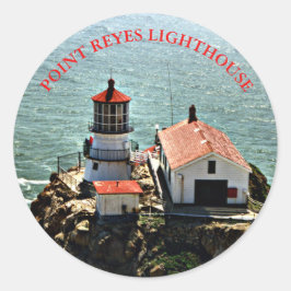 Point Reyes Vuurtoren, Californië Ronde Sticker